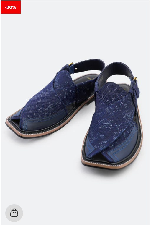 Blue Casual Peshawari Sandals