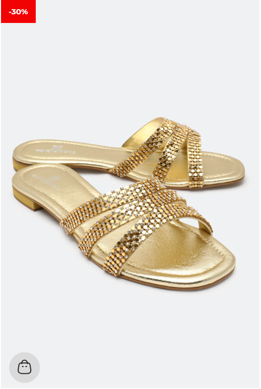 Golden Ladies Formal Slippers