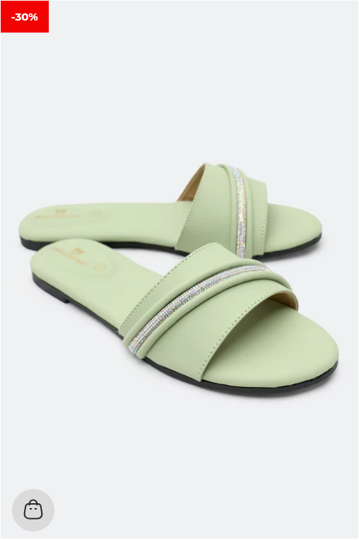 Light Green Ladies Casual Slippers