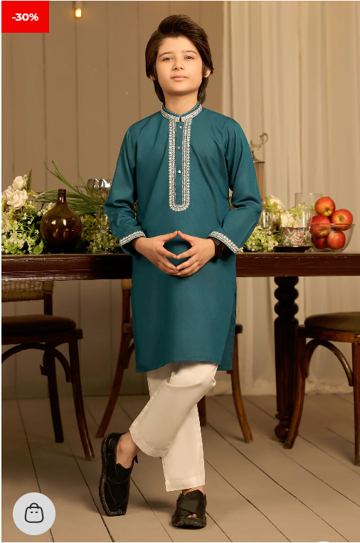 Blue Boys Kurta Pajama
