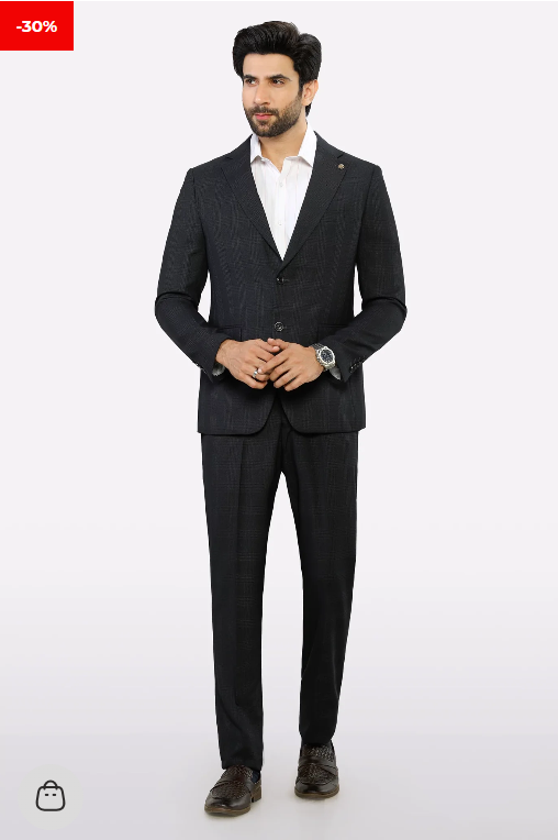 Dark Grey Formal 2PC Suit