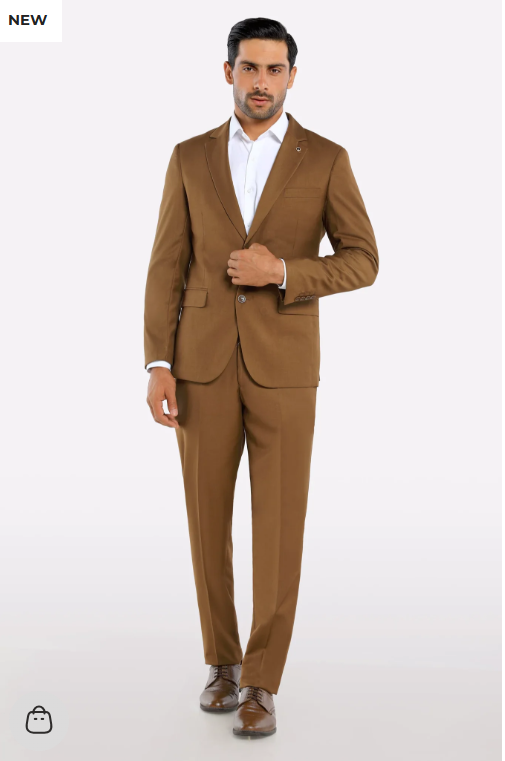 Brown Formal 2PC Suit 
