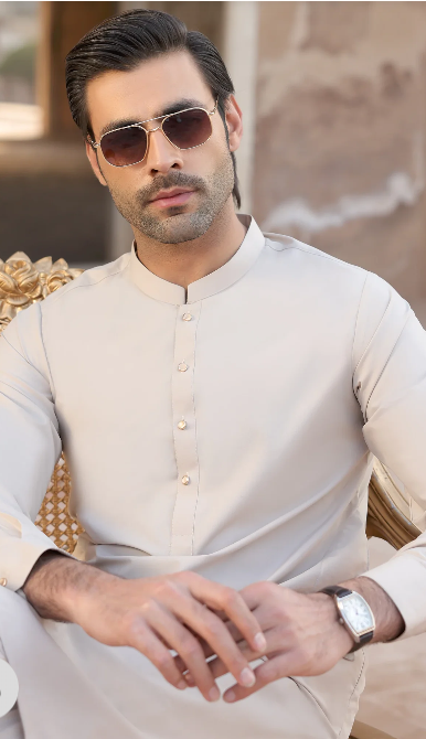 Light Biege Wash & Wear Shalwar Kameez